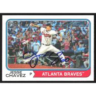 2023 Topps Heritage #120 Jesse Chavez Autographed