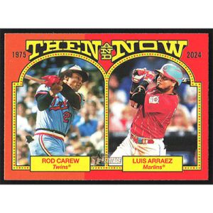 2024 Topps Heritage Then and Now #TAN-7 R. Carew/L. Arraez