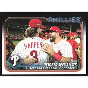 2024 Topps #275 B. Harper/K. Schwarber Checklist