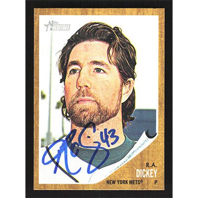 2011 Topps Heritage #94 R.A. Dickey Autographed