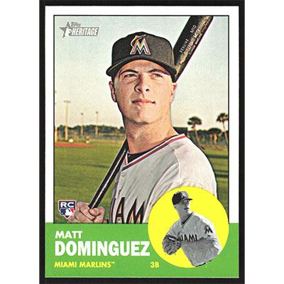2012 Topps Heritage #424 Matt Dominguez
