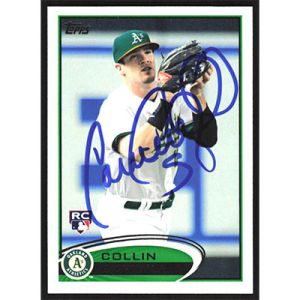 2012 Topps #502 Collin Cowgill Autographed