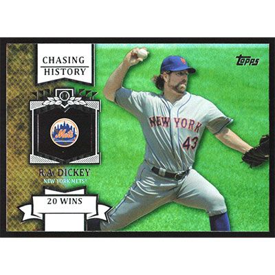 2013 Topps Chasing History Holofoil #CH-17 R.A. Dickey