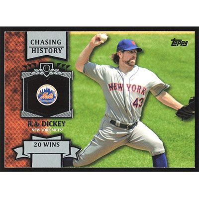 2013 Topps Chasing History #CH-17 R.A. Dickey