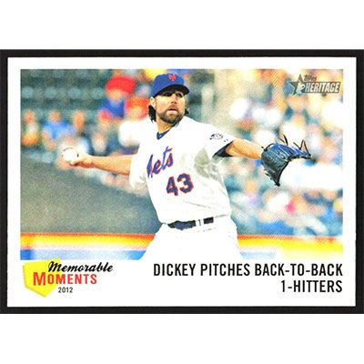 2013 Topps Heritage Memorable Moments #MM-RA R.A. Dickey