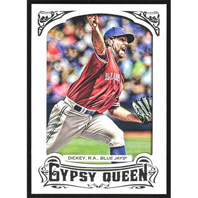 2014 Topps Gypsy Queen Framed White #158 R.A. Dickey