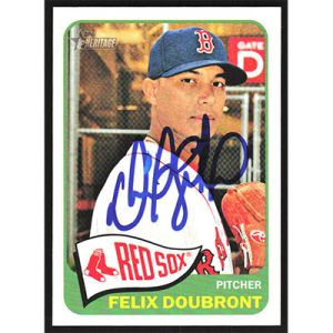2014 Topps Heritage #18 Felix Doubront Autographed