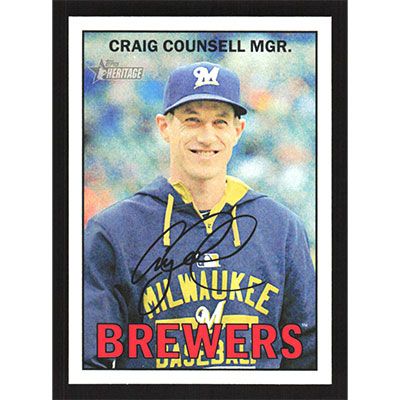 2016 Topps Heritage #280 Craig Counsell