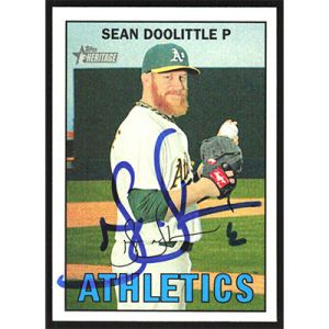 2016 Topps Heritage #418 Sean Doolittle Autographed