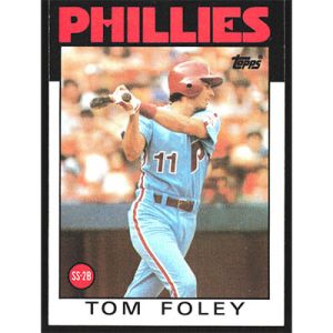 1986 Topps #466 Tom Foley