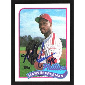 1989 Topps #634 Marvin Freeman Autographed