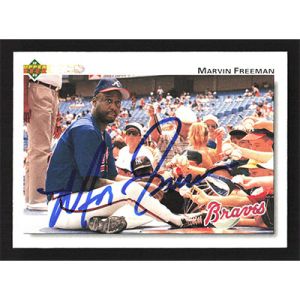 1992 Upper Deck #491 Marvin Freeman Autographed