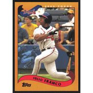 2002 Topps #424 Julio Franco