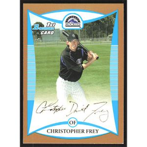 2008 Bowman Prospects Gold #BP13 Christopher Frey