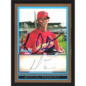 2009 Bowman Prospects Gold #BP14 Samuel Freeman Autographed