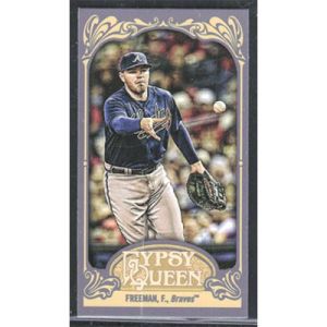 2012 Topps Gypsy Queen Mini Straight Cut Back #84 Freddie Freeman
