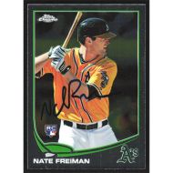2013 Topps Chrome #97 Nate Freiman Autographed