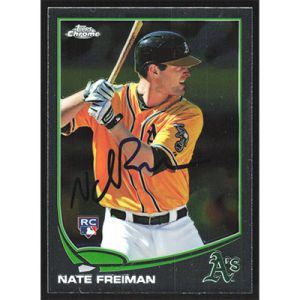 2013 Topps Chrome #97 Nate Freiman Autographed