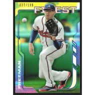 2014 Finest Green Refractors #45 Freddie Freeman