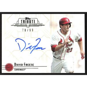 2014 Topps Tribute Autographs #TA-DF David Freese Autographed