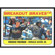 2018 Topps Heritage Combo Cards #CC-8 F. Freeman/R. Acuna Jr.