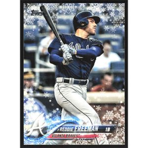 2018 Topps Wal-Mart Holiday Snowflake #HMW75 Freddie Freeman