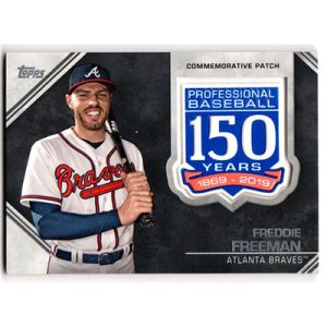 2019 Topps 150th Anniversary Manufactured Patches #AMP-FF Freddie Freeman