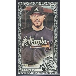 2019 Topps Allen & Ginter Black Border #15 Freddie Freeman