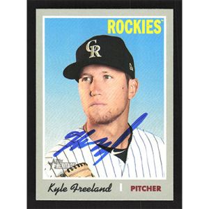 2019 Topps Heritage #253 Kyle Freeland Autographed