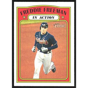 2021 Topps Heritage #40 Freddie Freeman In Action
