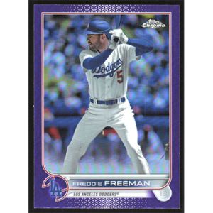 2022 Topps Chrome Update Purple Refractors #USC54 Freddie Freeman