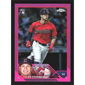 2023 Topps Chrome Pink Refractors #16 Tyler Freeman