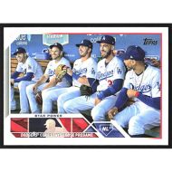 2023 Topps #113 F. Freeman/M. Muncy/G. Lux/C. Bellinger/M. Betts Checklist