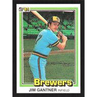 1981 Donruss #204 Jim Gantner
