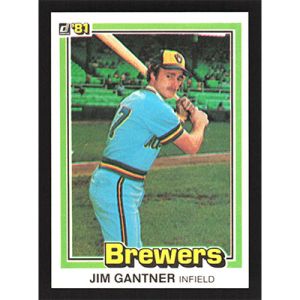1981 Donruss #204 Jim Gantner