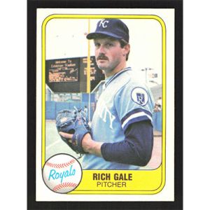 1981 Fleer #40 Rich Gale