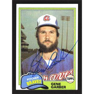 1981 Topps #307 Gene Garber Autographed