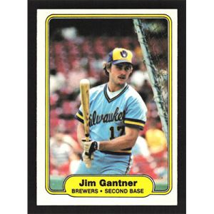 1982 Fleer #142 Jim Gantner