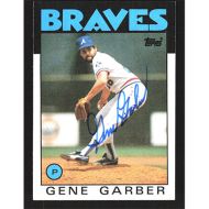 1986 Topps #776 Gene Garber Autographed