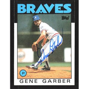 1986 Topps #776 Gene Garber Autographed