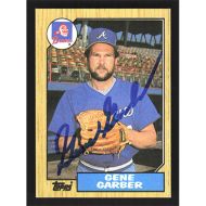 1987 Topps #351 Gene Garber Autographed
