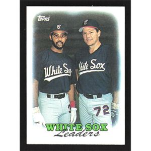 1988 Topps #321 H. Baines/C. Fisk Team Leaders