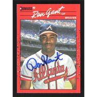 1990 Donruss #475 Ron Gant Autographed