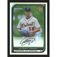 2008 Bowman Chrome Refractors #204 Armando Galarraga