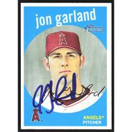 2008 Topps Heritage #98 Jon Garland Autographed