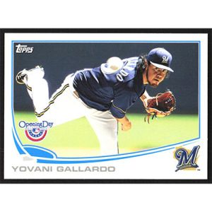 2013 Topps Opening Day #21 Yovani Gallardo
