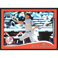 2014 Topps Chrome Orange Refractors #186 Brett Gardner