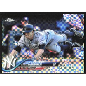 2018 Topps Chrome X-Fractors #109 Brett Gardner