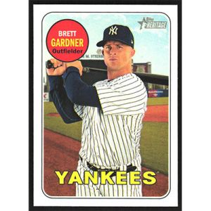 2018 Topps Heritage #215 Brett Gardner
