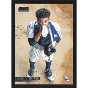 2021 Stadium Club Black Foil #140 Deivi Garcia